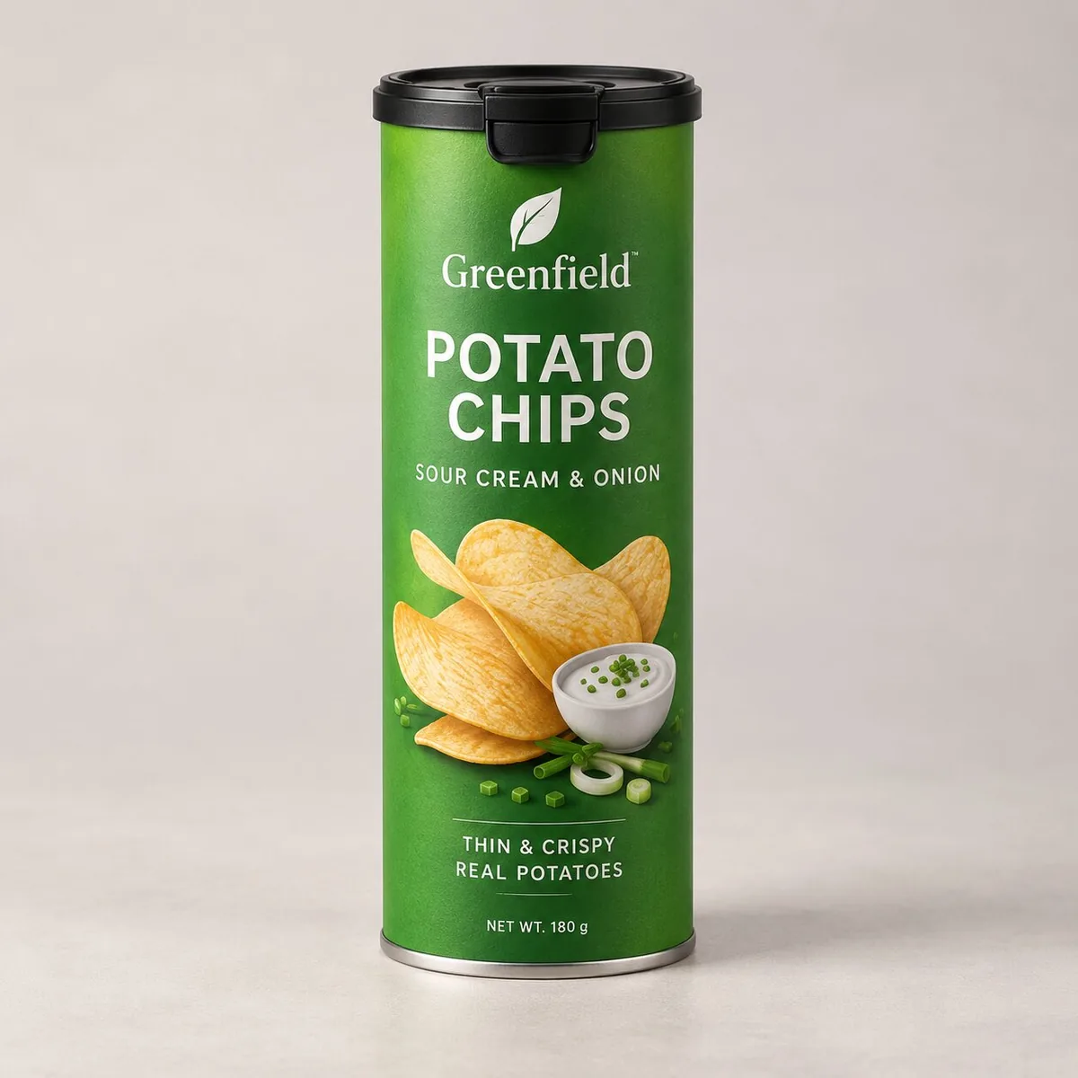 Contoh tabung potato chips