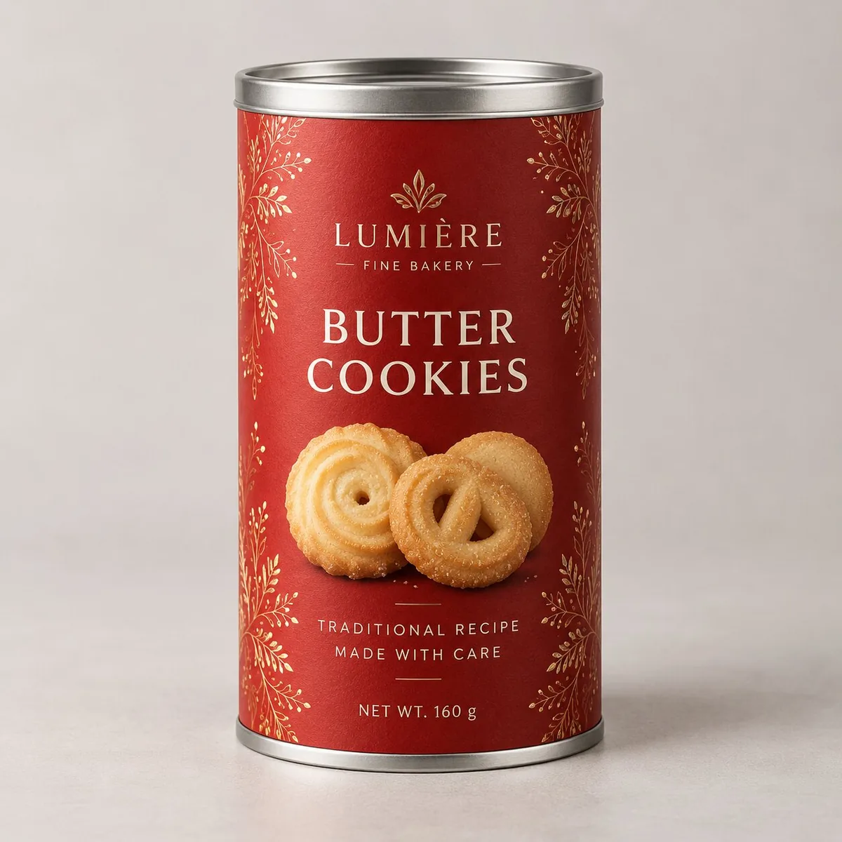 Contoh kemasan tabung custom untuk snack dan cookies